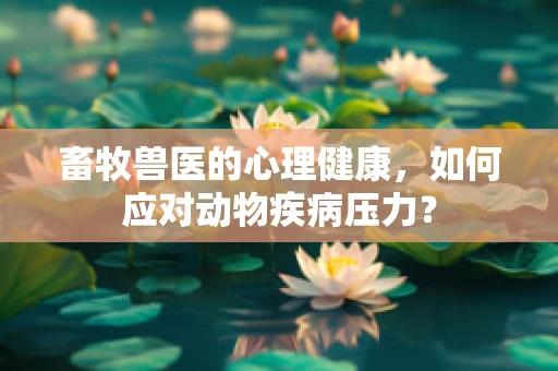 畜牧兽医的心理健康，如何应对动物疾病压力？