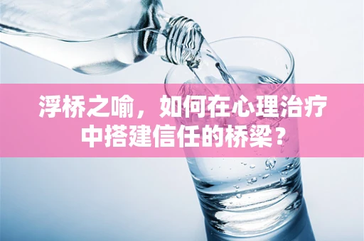 浮桥之喻，如何在心理治疗中搭建信任的桥梁？