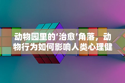 动物园里的‘治愈’角落，动物行为如何影响人类心理健康？