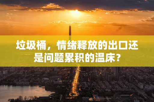 垃圾桶，情绪释放的出口还是问题累积的温床？