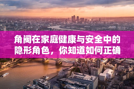 角阀在家庭健康与安全中的隐形角色，你知道如何正确选择与维护吗？